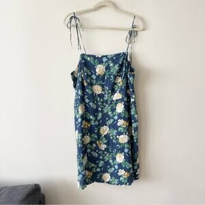 Old Navy Fit Flare Cami Mini Dress Floral Blue Woman’s size 2X
